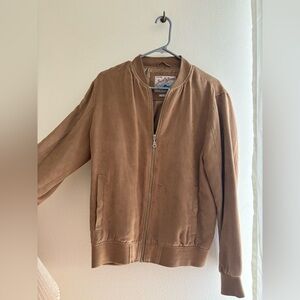 Suede bomber jacket size medium